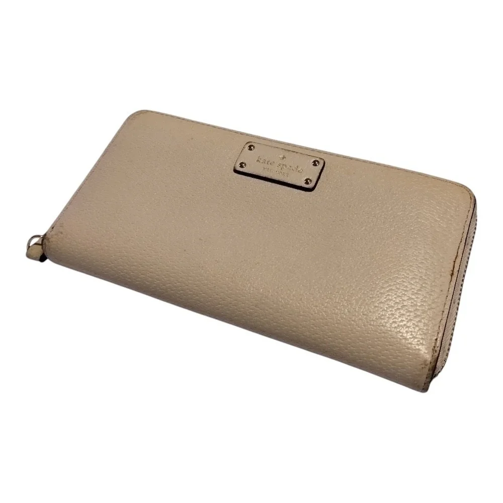 KATE SPADE Neda‎ Grove Street Knowledge Full Zip Long Continental Wallet Leather